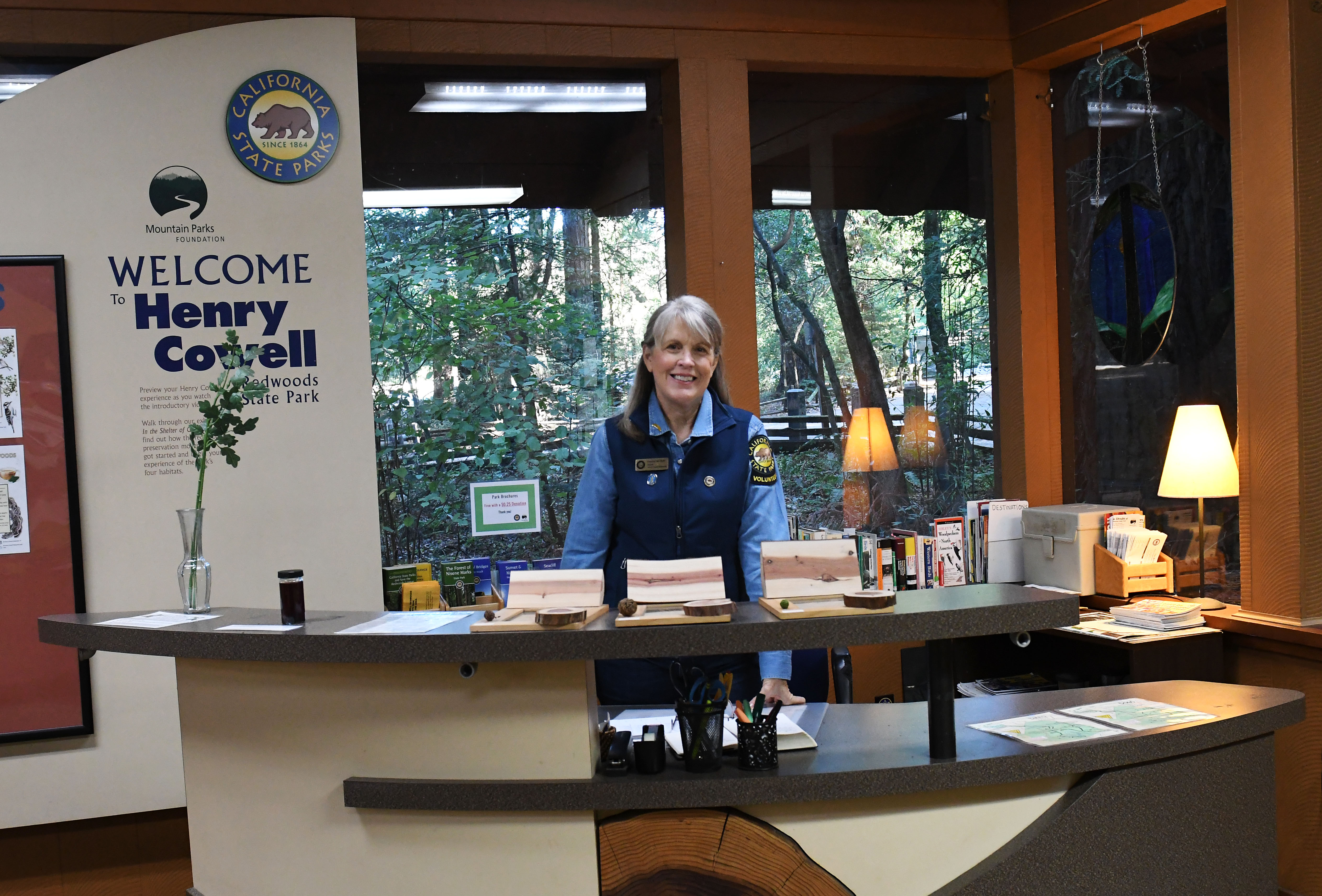 Francine in Visitor Center
